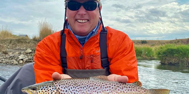 Gallatin River Fly Fishing Trout Rainbow Brown Bozeman Montana