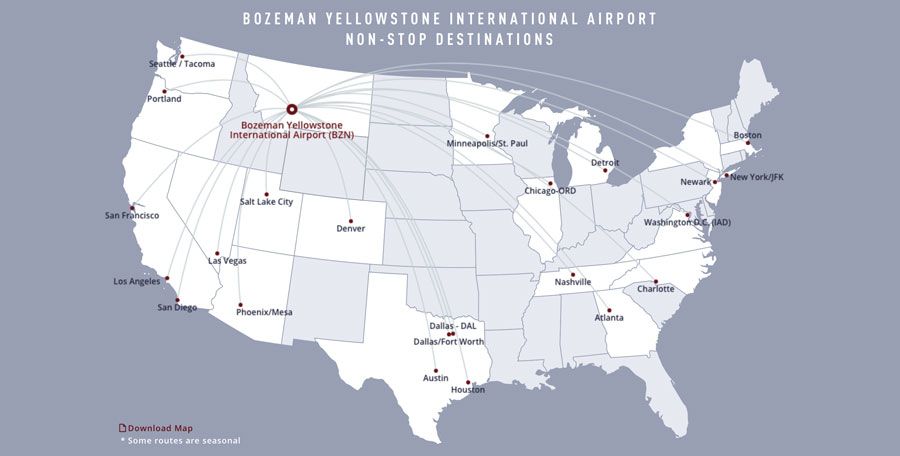 Bozeman Airport Direct Flights