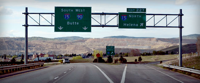highway split